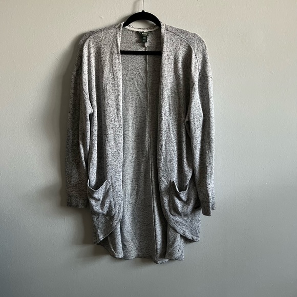Roots Sweaters - Roots Lightweight Cardigan with Pockets - Medium in Heather Grey